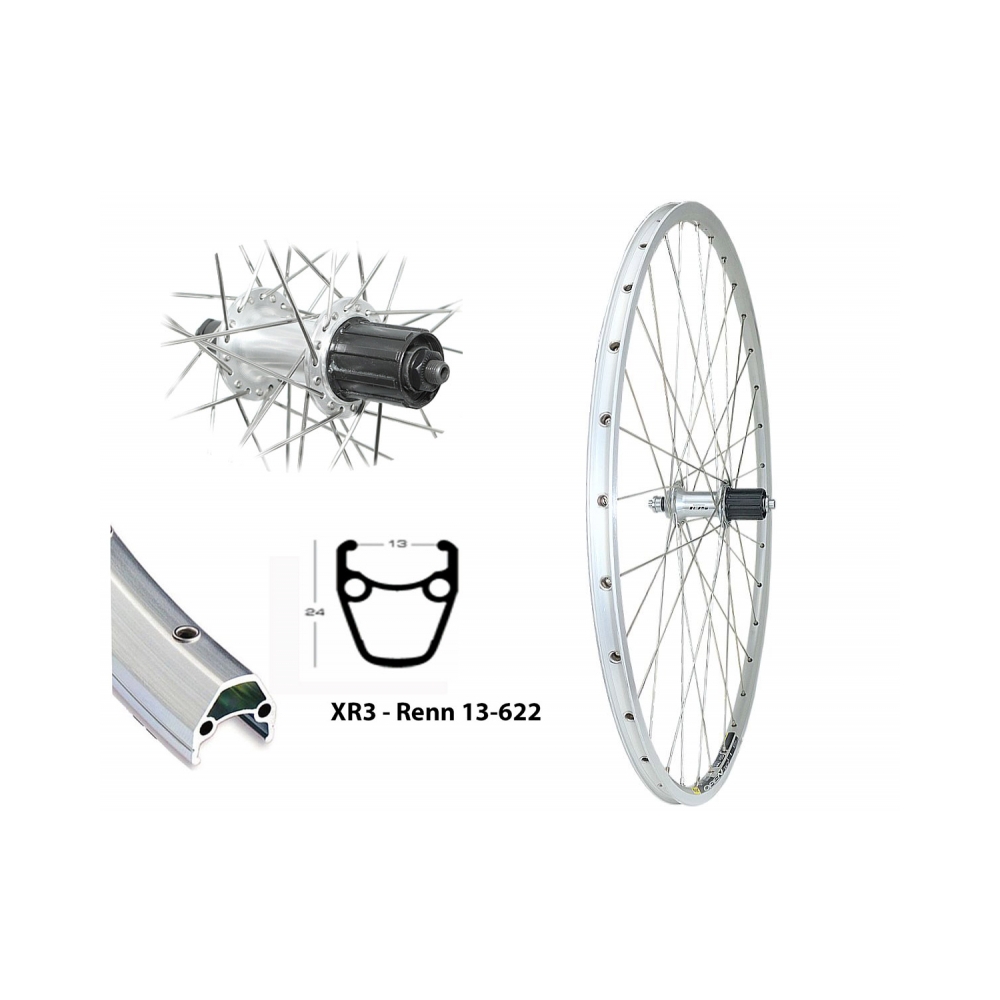 Rennrad HR Laufrad 8-10-fach 36 Loch