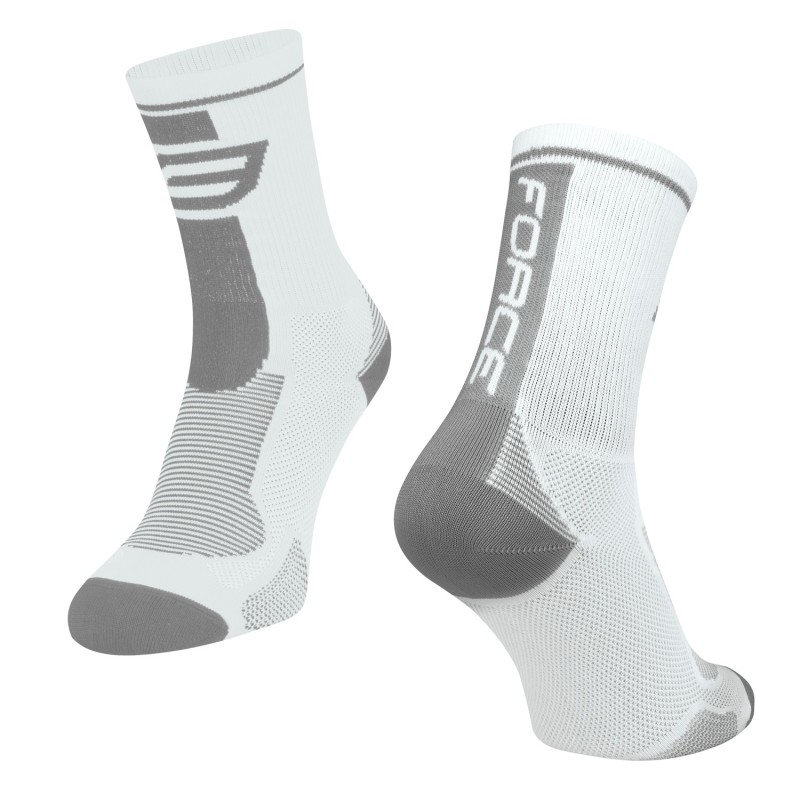 socks FORCE LONG. white-grey S - M