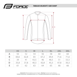 FORCE Jersey ENDLESS Gelb gefüttert für +5°C bis +15°C