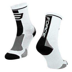 socks FORCE LONG. white-black S - M