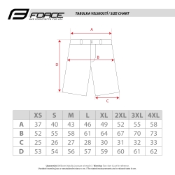 FORCE Shorts REBEL MTB ohne Polster