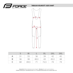 Force Trägerhose ENDLESS mit Pad, Bib +5 °C bis +15 °C