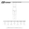 Force Trägerhose ENDLESS ohne Pad, Bib +5 °C bis +15 °C