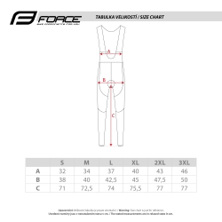 Force Trägerhose Shield ohne Pad, Bib +0 °C bis +15 °C