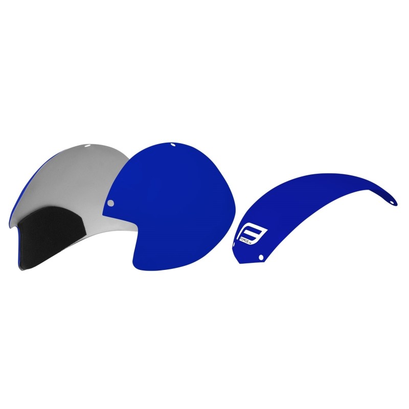 plastic parts for helmet F GLOBE set 3 pcs. blue