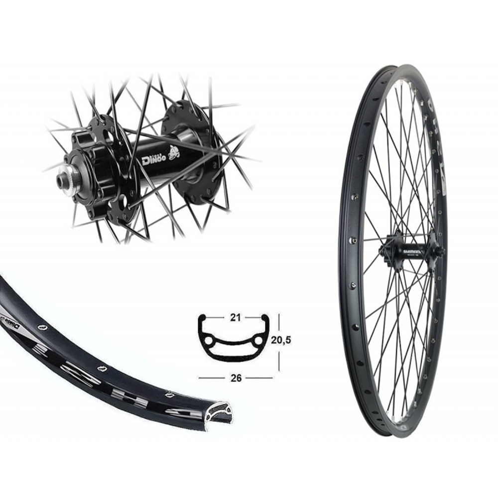 27.5 Zoll Vorderrad, 100mm QR 6 Loch Disk %