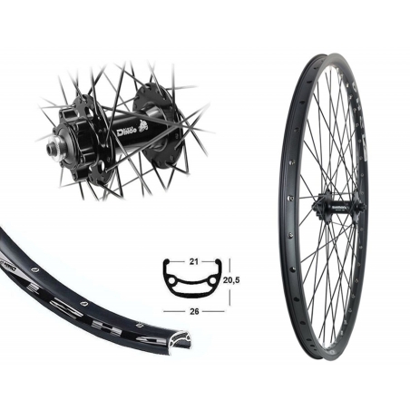 27.5 Zoll Vorderrad, 100mm QR 6 Loch Disk %