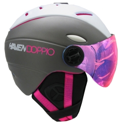 Haven Ski und Snow Board Helm Doppio Weiss Pink