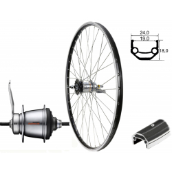 Hinterrad 19-622 V-Bremse 36L Nexus 7-fach mit Rücktritt