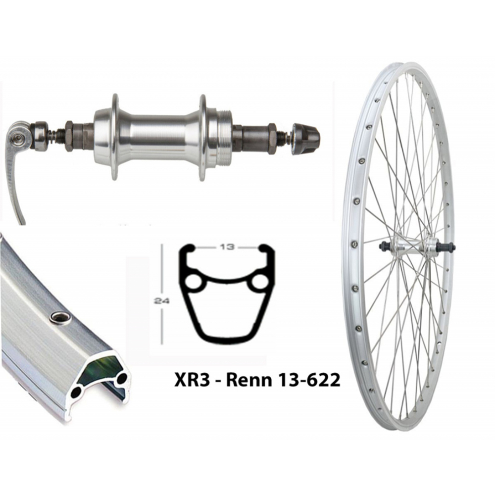 28" Klassisches Rennrad Hinterrad für Schraubkranz Einbaubreiten 115 -130mm