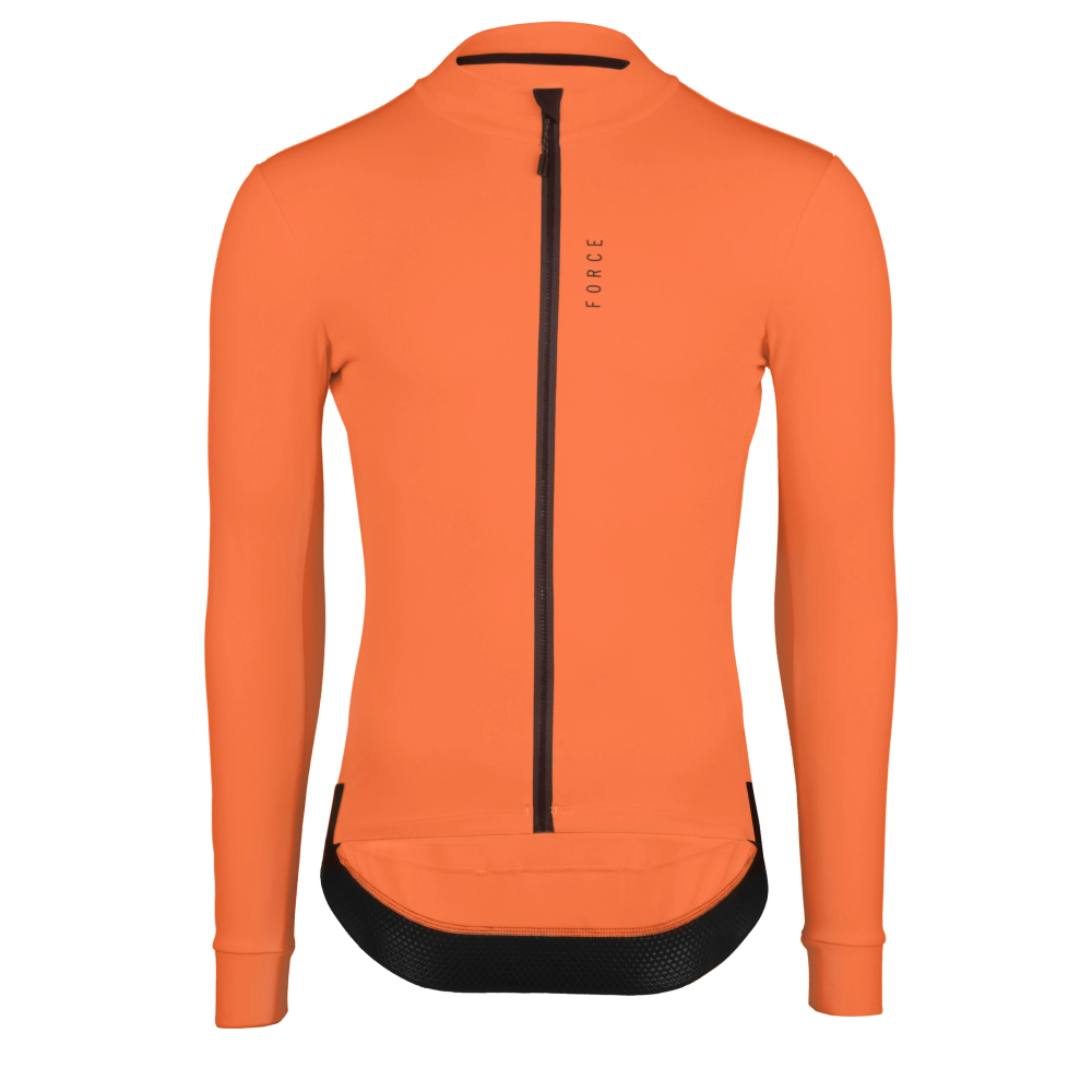 FORCE Jersey ENDLESS Orange gefüttert für +5°C bis +15°C