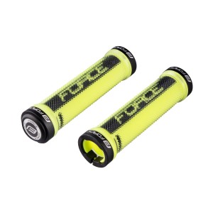 grips FORCE LOGO with locking. fluo-black. packed