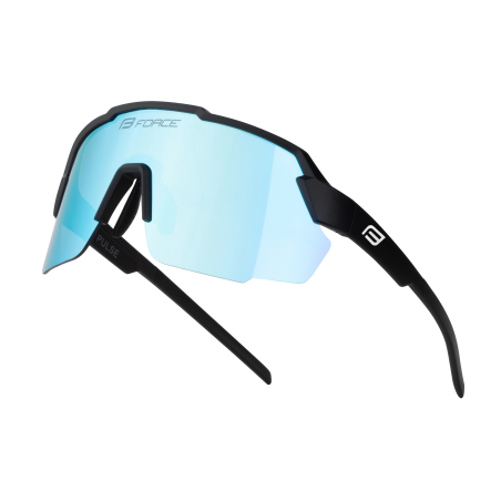 Force Sonnenbrille PULSE, schwarz, blaue verspiegelte Gläser