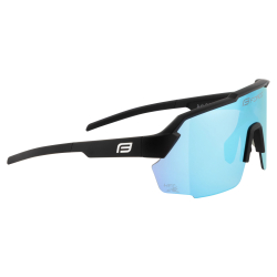 Force Sonnenbrille PULSE, schwarz, blaue verspiegelte Gläser
