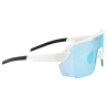 Force Sonnenbrille PULSE, Weiss, blaue verspiegelte Gläser