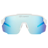Force Sonnenbrille PULSE, Weiss, blaue verspiegelte Gläser