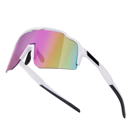 Force Sonnenbrille STRIVE, weiß, violett-gelb verspiegelte Gläser