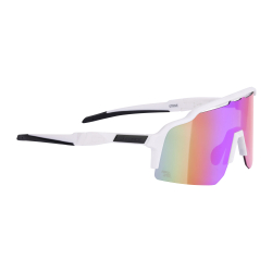 Force Sonnenbrille STRIVE, weiß, violett-gelb verspiegelte Gläser