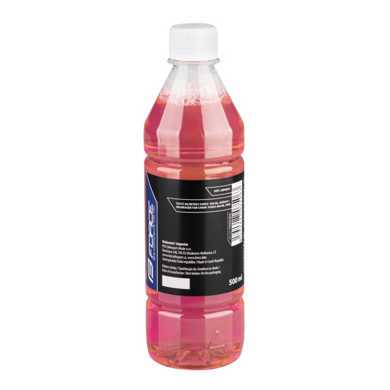 degreaser FORCE for chain 500 ml. bottle.  pink