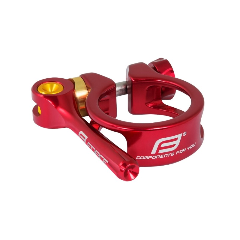 seat clamp FORCE with QR 31.8mm Al. red