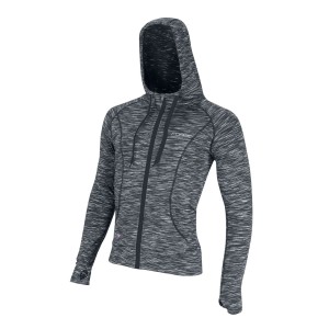 sweatshirt F FITNESS with hood black L