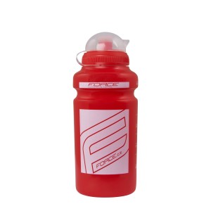 Flasche FORCE "F" 0.5 l rot-weiss