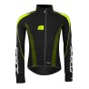 jacket FORCE X72 PRO16 softshell man. black-fluo L