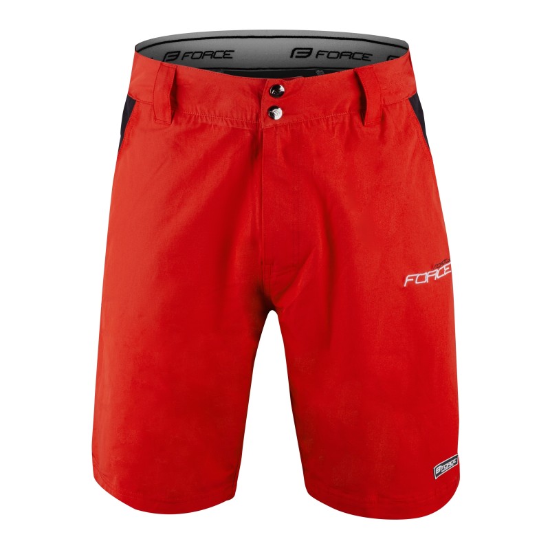 shorts F BLADE MTB to waist with sep. pad.red L