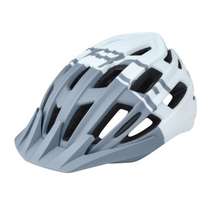 helmet FORCE CORELLA MTB. grey-white S-M