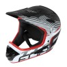 helmet FORCE TIGER downhill. black-red-white S-M