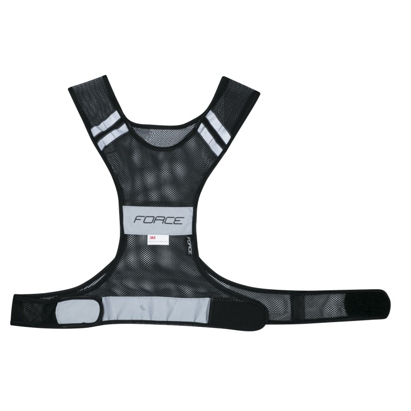 reflective vest FORCE SAFE to waist w/velcro.black