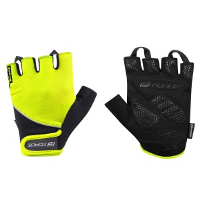 gloves FORCE GEL . fluo-black L