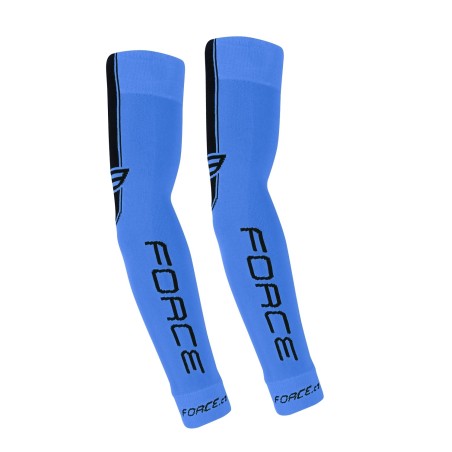 arm warmers FORCE knitted. blue L - XL
