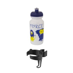 bottle for kids FORCE ZOO with holder 0.3 l white