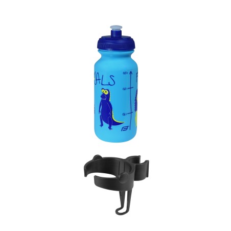 bottle for kids FORCE ZOO with holder 0.3 l. blue