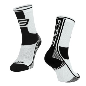 socks FORCE LONG PLUS. white-black L-XL