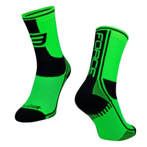 socks FORCE LONG PLUS. green-black-white L-XL