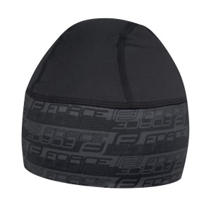 hat/cap under helmet FORCE warm lycra black L-XL