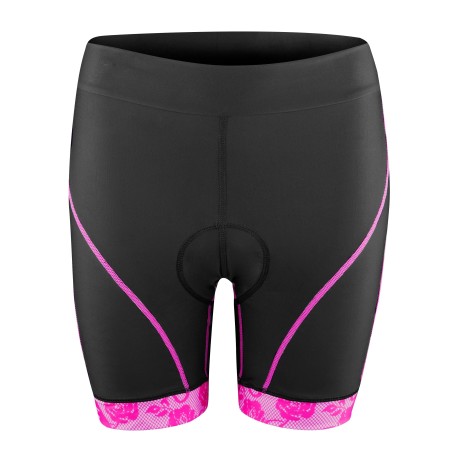 shorts F ROSE to waist with pad. black-pink  L