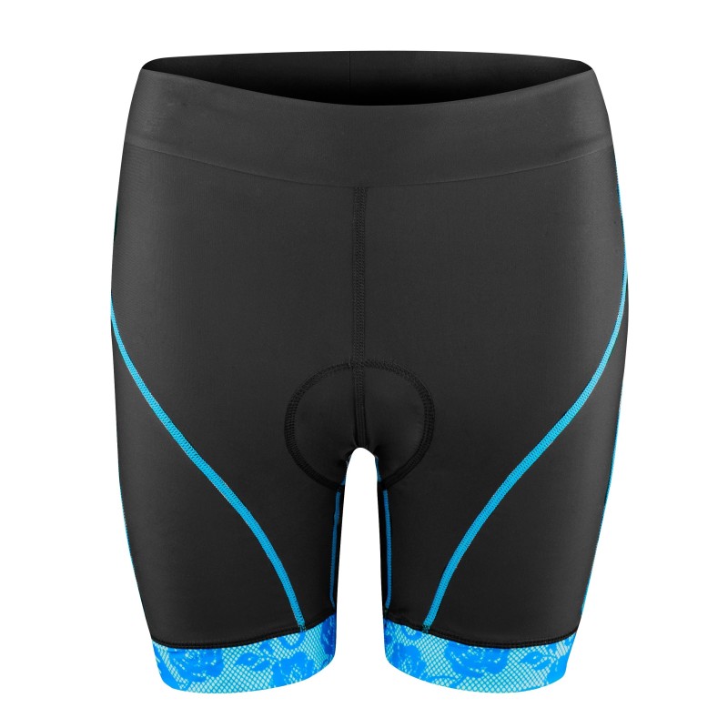 shorts F ROSE to waist with pad. black-blue L