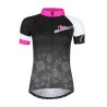jersey FORCE ROSE ladies short sl..black-pink L