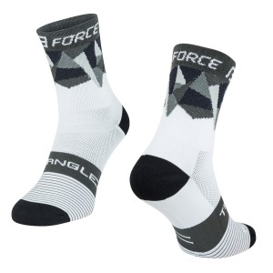 socks FORCE TRIANGLE. white-grey-black S-M