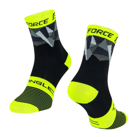 socks FORCE TRIANGLE. black-fluo-grey L-XL