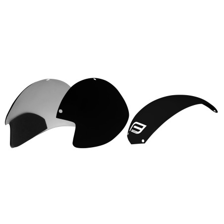 plastic parts for helmet F GLOBE set 3 pcs. black