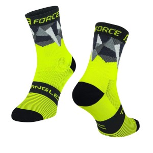 socks FORCE TRIANGLE. fluo-black L-XL