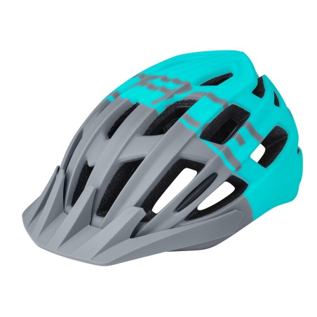 helmet FORCE CORELLA MTB. grey-turquoise L-XL