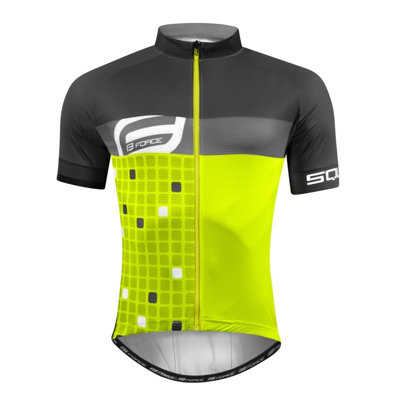 jersey FORCE SQUARE short sleeves. fluo-grey L