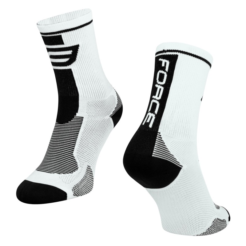 socks FORCE LONG. white-black XXL