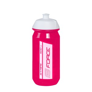 Flasche FORCE STRIPE 0.5 l pink-weiss