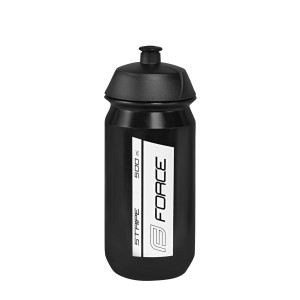 bottle FORCE STRIPE 0.5 l. black-white